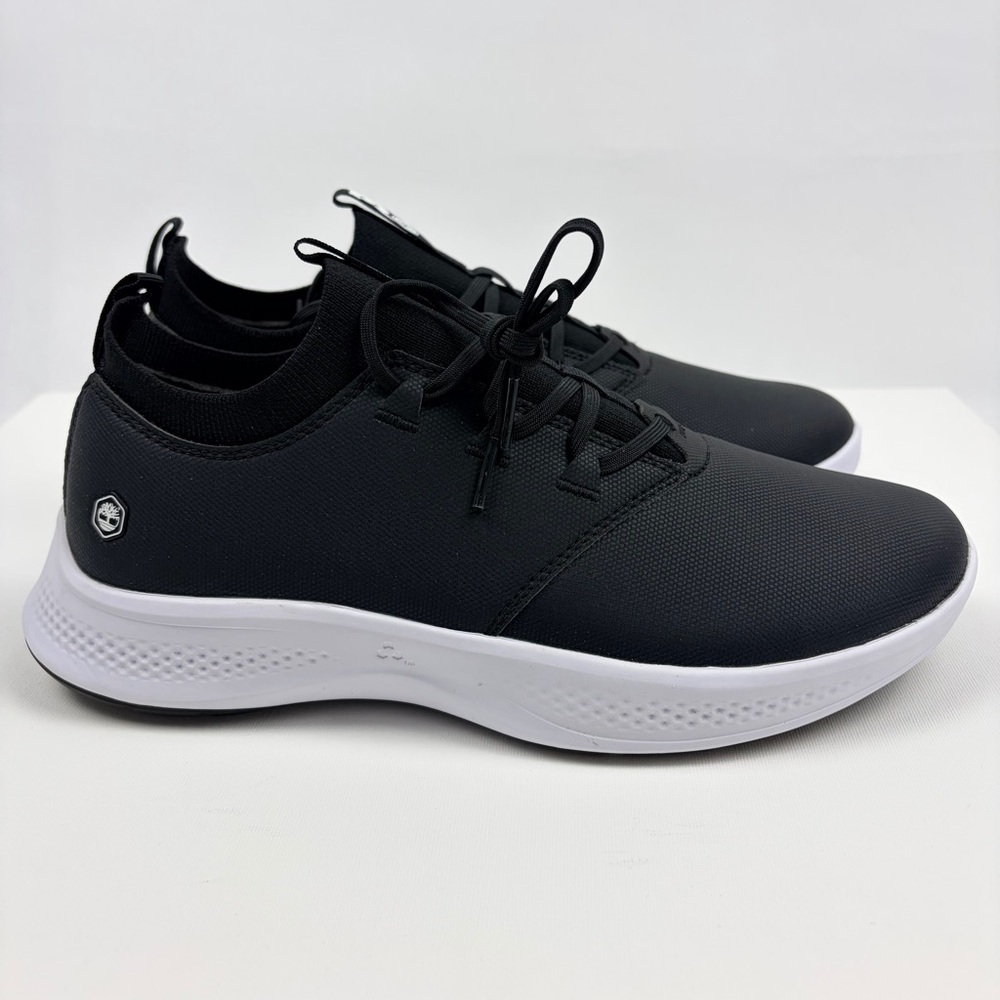 Timberland PRO Women’s Black Low-Profile Work Sneakers with White Midsole
